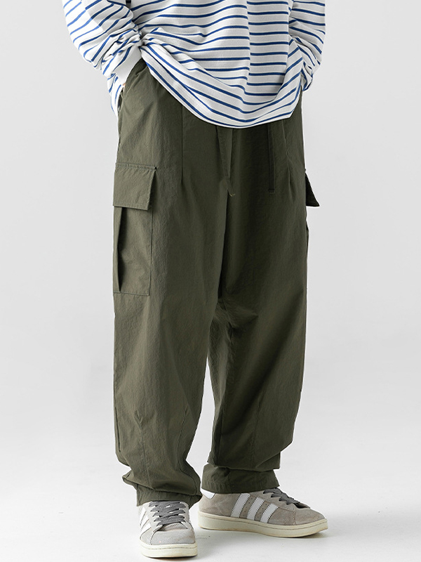 Men's Casual Loose Fit Cargo Pants-1