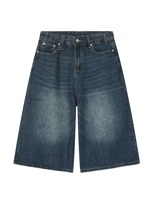 Men's Oversized Cropped Distressed Jean-4