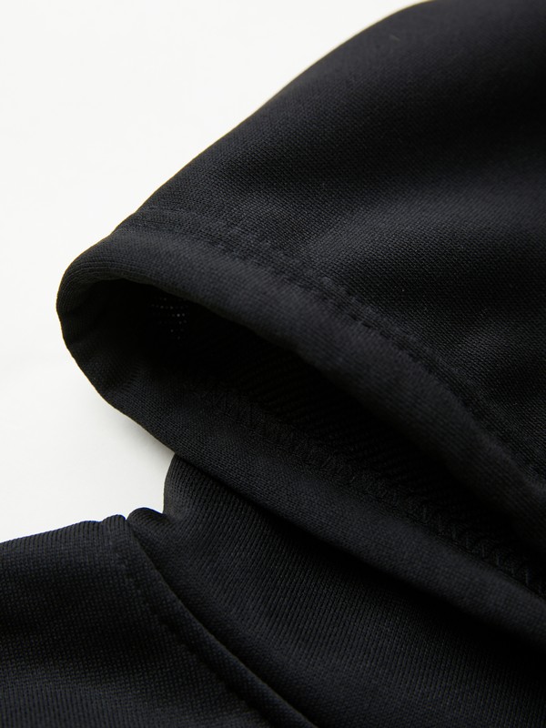 Skull Print Zip Up Oversized Hoodie-6