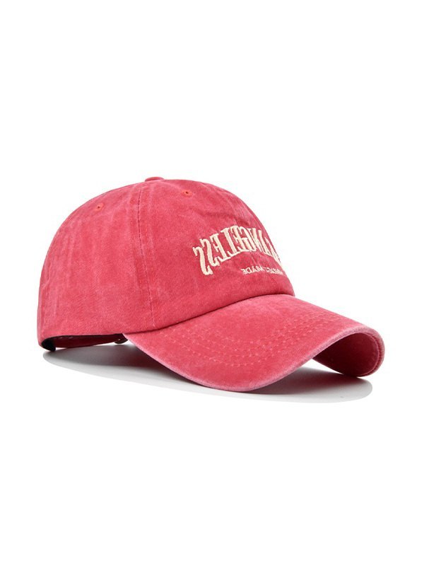 Vintage Wash Letter Embroidery Baseball Cap-1